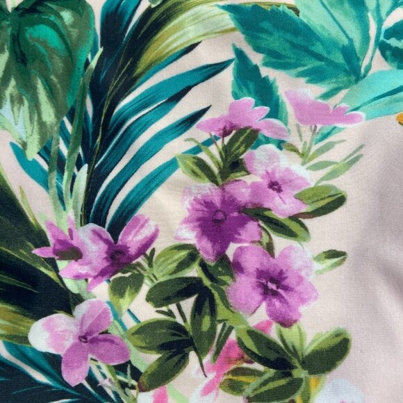 Botanical Floral Print Bikini Bottom - Kona Sol Light Pink Large - Picture 6 of 8